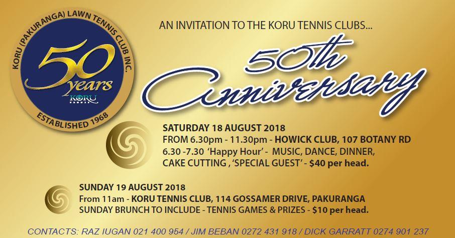 You are currently viewing Koru Tennis | 50th Anniversary
