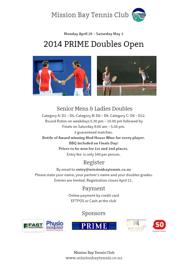 Read more about the article Mission Bay PRIME Doubles Open